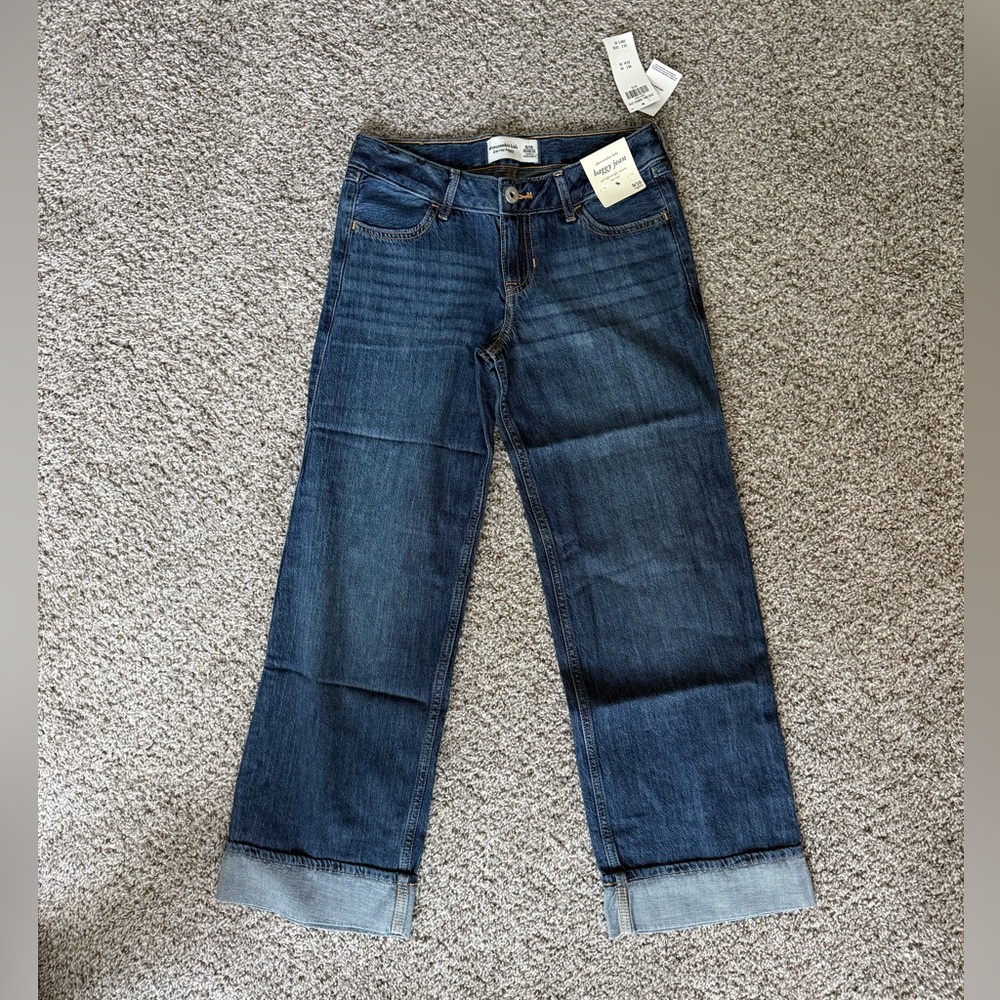Abercrombie Kids Dark Blue Straight Leg Jeans